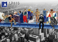 Postcard MEN ON STEEL BEAM LP416