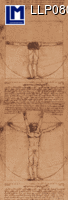 Bookmark DA VINCI VITRUVIAN MAN LLP080