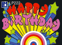 Postcard HAPPY BIRTHDAY LP222