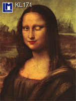 Postcard DA VINCI TWINKLING MONA LISA KL171