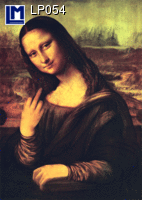 Postcard DA VINCI CROSS EYED MONA LISA LP054
