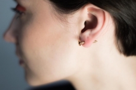 Screw earrings