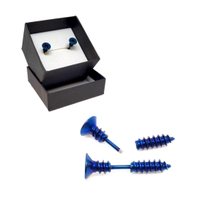 Screw earrings