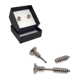 Screw earrings