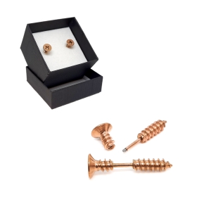 Screw earrings