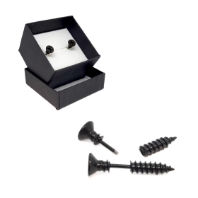 Screw earrings
