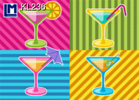 Postcard COCKTAILS POP KL236