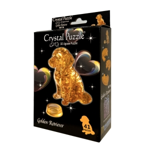 3D Crystal Puzzle Golden Retriever